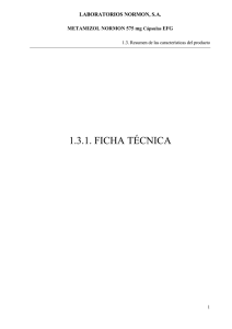 1.3.1. ficha técnica - Laboratorios NORMON SA