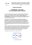 circular 03/2010 suspensión afiliación club aeromodelismo tenerife