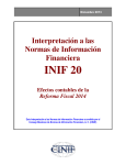 INIF 20 - Consejo Mexicano de Normas de Información Financiera, AC