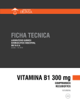 VITAMINA B 1 300 mg 30 comprimidos