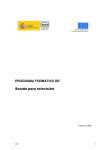 PROGRAMA FORMATIVO DE: Sonido para televisión