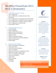 MS Office PowerPoint 2013 Nivel 3 (Avanzado)