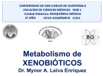 Metabolismo de XENOBIÓTICOS