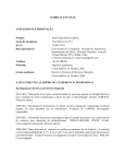 curriculum vitae - Facultad de Agronomía UdeC