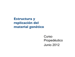 1 A Estructura y Replicacion de DNA 2012