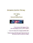 Astragalus Injection Therapy