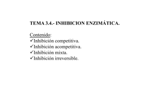 Tema 3.4 Inhibición enzimatica