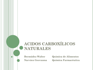 acidos carboxílicos naturales - q