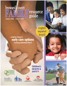 early care options - Putting Things Right USA Inc. Home
