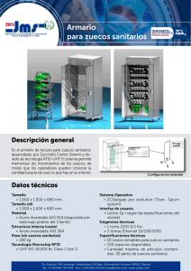 Armario para zuecos sanitarios