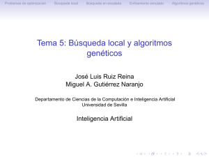 Tema 5: Búsqueda local y algoritmos genéticos