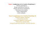 Tema 4: Ampliaciones de la Genética Mendeliana I: Árboles