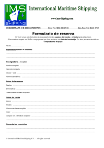 Formulario de reserva