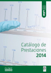 Catálogo de Prestaciones 2014 - Centro de Diagnóstico Biomédico