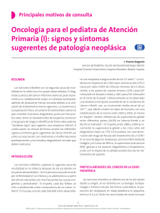 Oncología para el pediatra de Atención Primaria