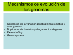 Mecanismos de evolución de los genomas