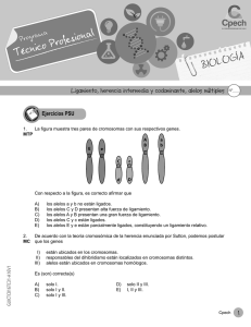Guía Ligamiento, herencia intermedia y codominante
