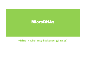 Detectar un gen de microRNA