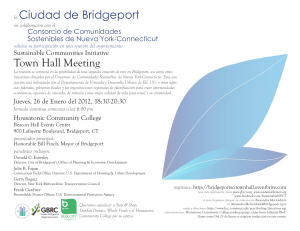 Town Hall Meeting la Ciudad de Bridgeport