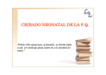 CRIBADO NEONATAL DE LA F.Q.