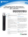 Cable de Baja Tensión, Monoconductor USE-2 RHH / RHW