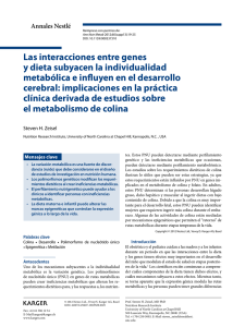 Las interacciones entre genes y dieta subyacen la individualidad