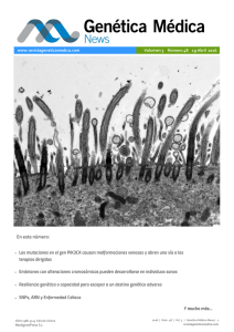 Newsletter 48 19-04-2016 - Revista Genética Médica