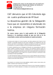CGT denuncia que el IES Columela siga sin cuatro profesores de