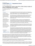 Los investigadores Carlos López-Otín y Elías Campo reciben el