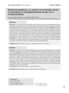 Mutaciones genéticas y su relación con el fenotipo clínico en