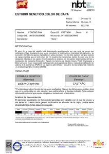 ESTUDIO GENETICO COLOR DE CAPA