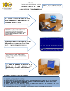 CONSULTA DE TESIS EN LOGICAT 3.- anota el número de control