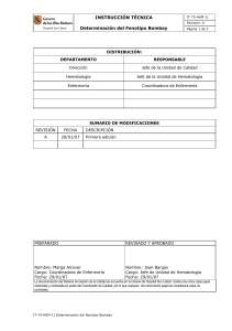 INSTRUCCI&Oacute;N T&Eacute;CNICA Determinaci&oacute;n del Fenotipo Bombay