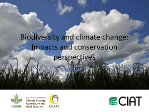 Biodiversity and climate change: Impacts and