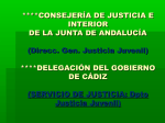 ****CONSEJERÍA DE JUSTICIA E INTERIOR DE LA JUNTA DE