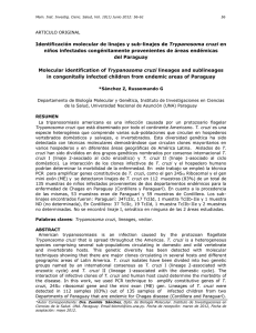 Identificación molecular de linajes y sub