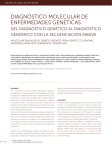 diagnóstico molecular de enfermedades genéticas