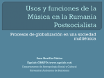Usos y funciones de la Música en la Rumanía Post-socialista