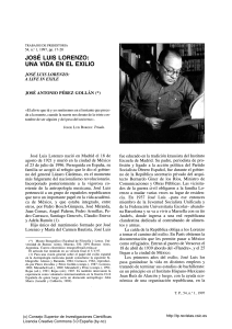 José Luis Lorenzo: una vida en el exilio