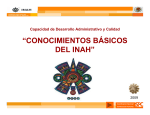 “CONOCIMIENTOS BÁSICOS DEL INAH”