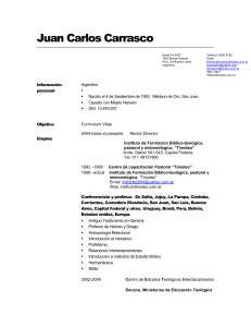 Carrasco-currículum 2014 - Instituto de Formación Timoteo