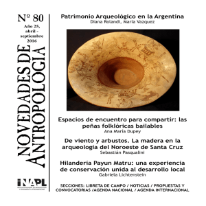 Novedades de Antropología 80 - Instituto Nacional de Antropología