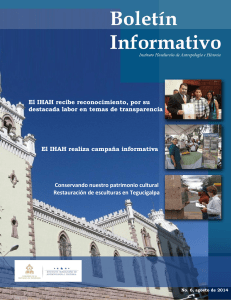 1 El IHAH recibe reconocimiento, por su destacada labor en temas