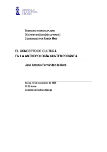 el concepto de cultura en la antropología contemporánea