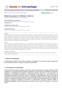 Medicina popular en Meliana, Valencia