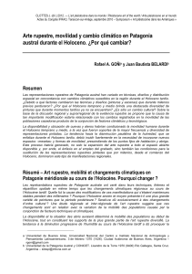 Arte rupestre, movilidad y cambio climático en Patagonia austral