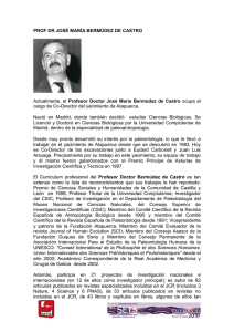 Prof Dr José María Bermúdez de Castro24