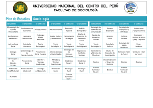 facultad de sociología - Universidad Nacional del Centro del Perú