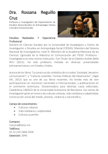 Dra. Rossana Reguillo Cruz