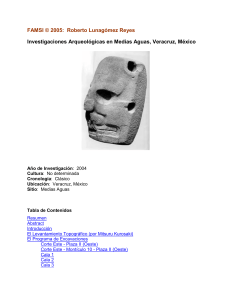Investigaciones Arqueológicas en Medias Aguas, Veracruz
